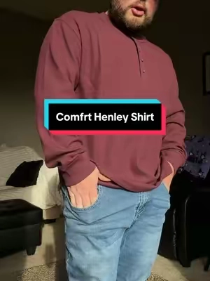 Comfrt’s new henley shirt! #comfrt #comfrtclothing #henley #henleyshirt #falloutfits 