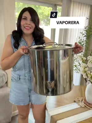 Vaporera de acero inoxidable de con 3 compartimentos, ideal para preparar tamales y cocinar alimentos al vapor. 🫔✨ #TamaleSteamer #FoodSteamer #StainlessSteelPot #KitchenEssentials #tiktokshopcreatorpiks