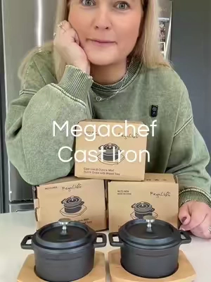 How many weddings are you invited to! #megachef #castiron #weddinggift #giftsonabudget #qvc 