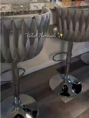 New barstools ✨🩶 #barstools #kitchendecor #kitchenisland #kitchenessentials #modernkitchendesign 