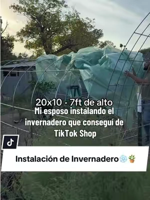 Ya casi listo, el invernadero que conseguimos aquí en TikTok Shop, para nuestras plantas protegerlas de las heladas, en inviernos ❄️🪴 diferentes size. Si te gustaría echarle un vistazo aquí al carrito naranja. #greenhouse #invernadero #tiktokshopstockup #vevor #tiktokshopcreatorpicks 
