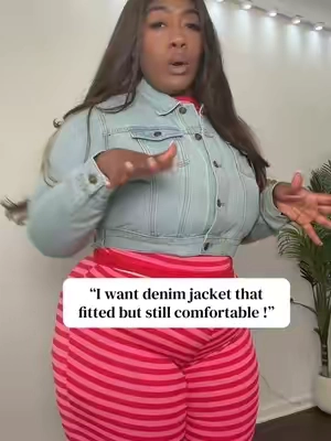 This cropped denim jacket is so cute for layering without making the whole outfit feel heavy 😍 Stretchy, true to size, and the buttons actually close comfortably. #PlusSizeFashion #DenimJacket #CurvyFashion #FallOutfitIdeas #TikTokShopFashion 