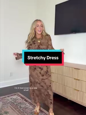 such a classy dress for fall🤎✨