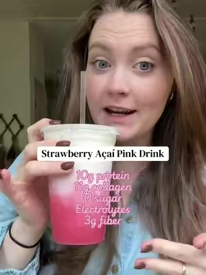 My fav javvy drink ever #javvy #javvyrefresher #strawberryacai #collagen #clearprotein 