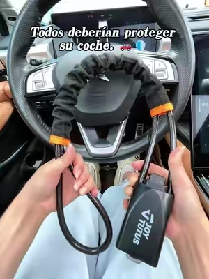 ¡Todo coche debería estar equipado con este candado para el volante! 🚗🔒#cartheft  #carsecurity  #carmusthaves  #carsafety  #cargadget 
