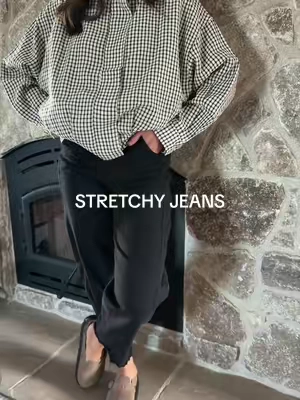 Replying to @Amayeli26 the comfiest jeans I’ve owned!! wearing a small, I’m 5’5 & 130 pounds 🖤 @luvamia  #stretchyjeans #womensjeans #falloutfitinspo #comfyjeans 