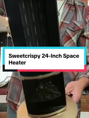 Sweetcrispy 24 inch space heater. #SpaceHeater #PortableSpaceHeater #IndoorSpaceHeater #OscillatingHeater #TikTokShopBlackFriday  
