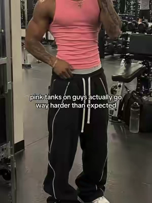color looks crazy on body #tanktop #ribbedtank #muscleshirt #fyp #fitcheck 