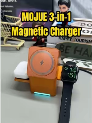 Why are we still using 3 different chargers? 👀
 #3In1Charger #WirelessChargingStation #MagSafe #BackToSchool #TikTokshopbacktoschool  
