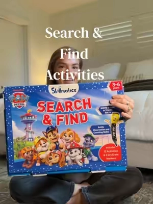 A little bit of fun + a little bit of learning. 🤍 These Search & Find mats are such an easy way to keep preschoolers engaged while they practice looking closely, following directions, and building vocabulary. Plus, they’re reusable! @Skillmatics #skillmatics #preschoollearning #preschoolactivities #kidsactivities 