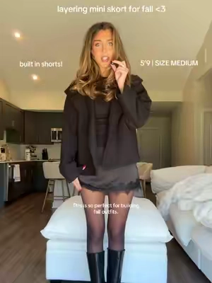 the perfect layering skort for fall! loveee