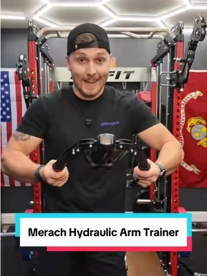 This @MERACH hydraulic trainer gives you adjustable resistance from 22–440 lbs for chest, arms, and shoulders without needing a full rack or a room full of equipment. Cheap, compact, and easy to use at home. #TikTokShopCreatorPicks #tiktokshopstockup #merach #ArmTrainer #HomeGym