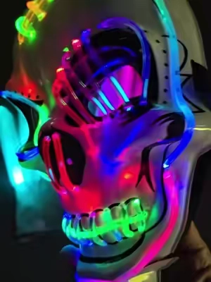 POV: A plain mask gets ignored until this LED Halloween mask and gloves light up and people actually look 🎃 This LED Scary Mask with Gloves set lights up for Halloween, parties, and night content. Full look in one kit so you’re not piecing random pieces together. Instant reaction the second it turns on. Lights on. Costume done. If you want a Halloween look that pops on camera and in the dark, this LED mask and gloves set is a solid pick. Drop a 🎃 if you need this! Tap the orange cart 🛒 #HalloweenMask #LEDMask #HalloweenCostume #ScaryMask #Halloween 