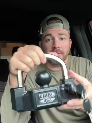 Universal trailer lock from Rhino #rhinousa #trailerlock 