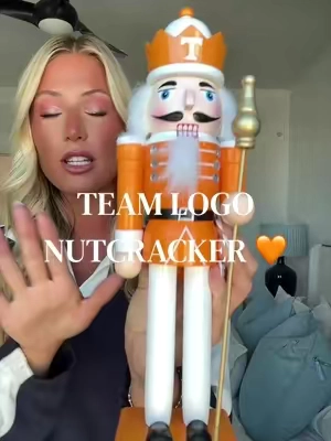A Christmas decoration your boyfriend will actually be excited about this year!!!!! #nutcracker #teamlogo #tennessee #vols #christmasdecor 