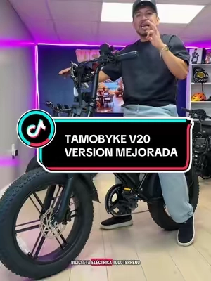 Tamobyke V20 Ebike con alarma, llaves NFC y aplicación #ebike #tiktokshopcreatorpicks #creatorsearchinsights #bicicletaelectrica #todoterreno 