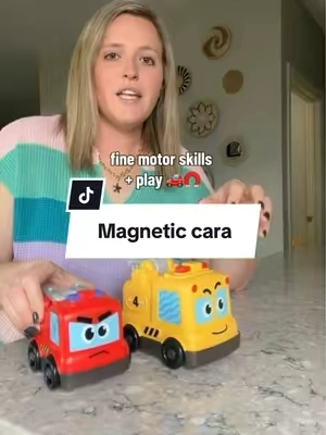 Your child can play while also leaning fine motor skills! 🥰🚗 #toddlerchristmas #tiktokshopcreatorpicks #screenfreeplay #toddlergifts #kidsactivities 