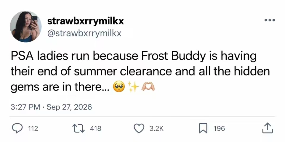 now’s the time to snag you a @Frost Buddy 