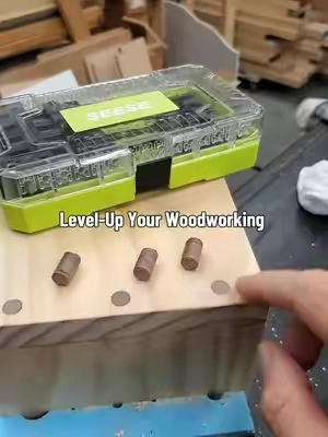 SEESE 15 pcs Drill Bits Set 👍👍👍 Great way to level up your carpentry and DIY woodworking skills. #woodworking #DIY #carpenter #drillbits #tiktokshopcreatorpicks 