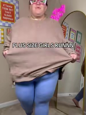 This plus size sweatshirt comes up to size 5X and is the perfect sweat sweatshirt to wear with leggings because it's longer in the back to cover your butt! #PlusSizeClothing #PlusSize #TiktokShopFallDealsForYou #Sweatshirt 