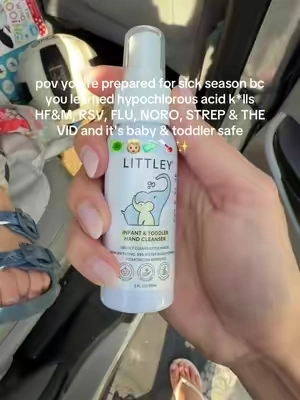 safe for littles👶🏼🧼 keeping bugs AWAYYY this season!! 🥵👀 #sickseason #sickkids #littley #kidshandsanitizer #MomsofTikTok 