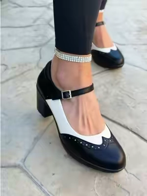Dream Pairs Oxford heels #dreampairs #dreampairshoes #heels #chunkyshoes #womenshoes