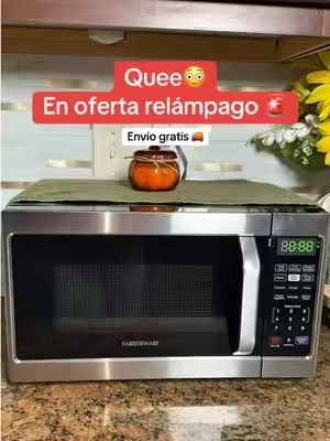 Respuesta a @🧿chinita☘️cortez 🧿 #kitchen #TikTokshopbacktoschool @QVC, Inc microondas perfecto para ahorra espacio con 700 watts de potencia