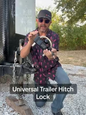 Protect your trailer #rhino #trailerlock #trailerhitch #trailer 