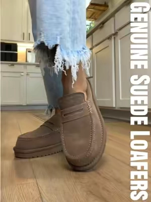 Run true to size 🤎 #loafers #cushionaire #houseshoes #slippers #loafersshoes 