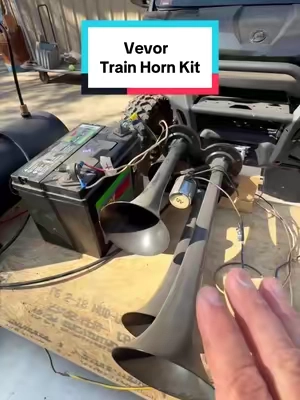Bring that big-rig sound to your ride! 📣 This 4-trumpet train horn setup is made to be heard. #VEVOR #TrainHorn #TruckAccessories #TruckMods #CarAccessories @Haidee_Collab @VEVOR Outdoor Store @VEVOR Store @VEVOR Automotive Store 