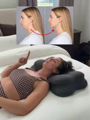 Sleeping on a cloud! ☁️ 😴 

#neckpain #cervicalpillow #headacherelief #posturecorrection #tiktokshopstockup 