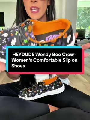 928  HEYDUDE Wendy Boo Crew - Women's Comfortable Slip on Shoes @@HeyDude##TiktokShopCreatorPicks##TiktokShopFallDealsForYou