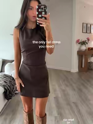 it’s brown dress season 🤎🤎 #tiktokshopfalldealsforyou 