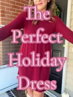 The dress you can eat all the food in and still feel cute 😂🤎🍂 flattering, comfy, doesn’t cling to the tummy AND it has pockets?! Perfect for Thanksgiving + all the holiday things ✨  #dress #comfydress #holidaydress #tiktokshopcreatorpicks 