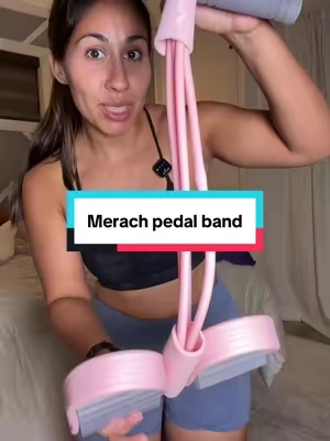 One peice of equipment turns into a full body workout #merach #pedalband #fullbodyworkout #homeworkout #armworkout 