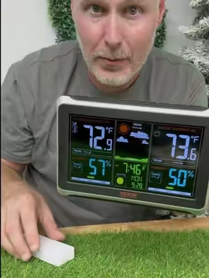 VEVOR Wireless Weather Station Indoor Outdoor Thermometer With Color Display Atomic Clock And Outdoor Sensor #TikTokShopCreatorPicks #tiktokshopstockup #toolupgrade #WeatherStation #IndoorOutdoorThermometer  @VEVOR Store 
