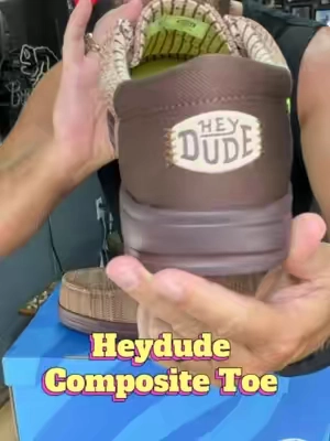 Men's HEYDUDE Wally Work CT Wide shoes bring the comfort of a casual slip-on into the workday. Features a wide fit, breathable mesh upper, easy-on elastic laces, composite satety toe, electrical hazard rating, reflective detailing, removable foam insole, and a lightweight flexible slip-resistant rubber outsole. 100% metal free and treated with a water-repellent spray. A solid Black Friday or Christmas gift for guys who want work-ready protection without giving up HEYDUDE comfort. #tiktokshopstockup #tiktokshopblackfridaysale #tiktokshopcybermonday #tiktokshopfalldealsforyou #tiktokshopcreatorpicks @HeyDude 