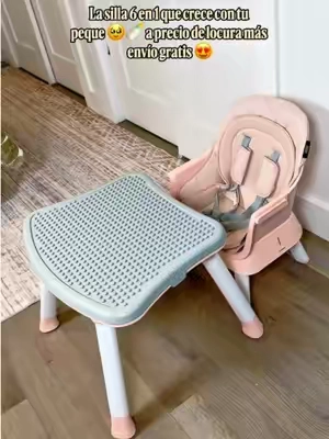 #BabyMustHaves #MomFinds #BabyEssentials #tiktokshopstockup HARPPA 6-in-1 Convertible Highchair - Unisex Iron Baby & Toddler Dining Chair with PU Leather Adjustable Seat, Foldable Portable Design, Removable Tray, 5-Point Harness #tiktokshopstockup 
