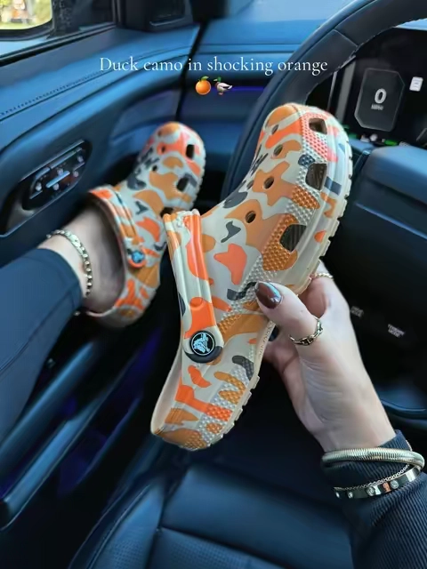 @Crocs #crocs #crocsshoes #camo #shoes #fallshoes 