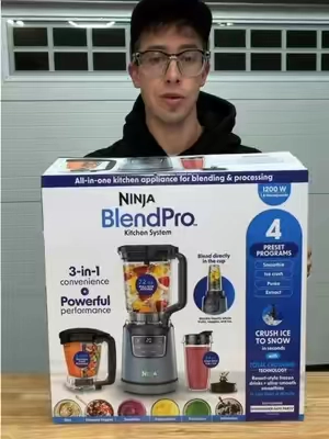 Can’t believe how affordable this Ninja kitchen system is right now #blender #ninjablender #foodprocessor #smoothiemaker #ninjablendpro 
