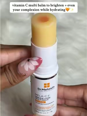 loving the glow this Dr. Melaxin multi balm gives🧡✨ #drmelaxin #multibalm #vitamincskincare #retinal #drmelaxinmultibalm 
