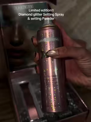 NEW one size limited edition Diamond Setting Spray One size is up there, limited edition, diamond setting spray with the diamond setting powder! Get your hands on it before it's gone! #onesizebeauty #settingspray #glittersettingspray #settingpowder #holidaygifts