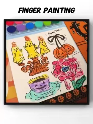 No paintbrushes required. Kids can bring their artistic creativity to life just by moving their fingers.#fingerpainting #craftbook #jarmelo #tiktokshop #toy #DIYtoys #activityforkids #screenfree #jarmelotoys #freescreams