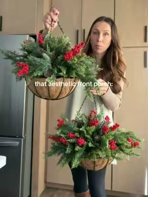 POV: you found the hack to an aesthetic front porch, and it’s actually affordable 🎄❤️🙌🏽 #christmasdecor #christmas #affordabledecor #frontporch #aesthetichome 