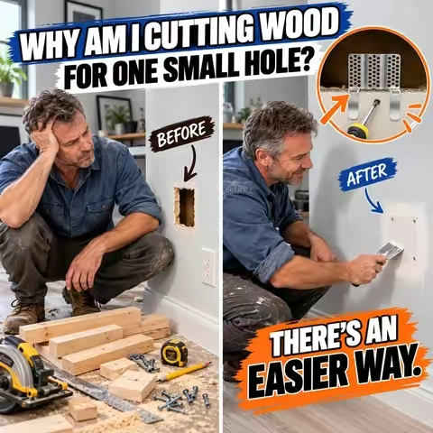 Why does one small drywall hole somehow turn into measuring, cutting scrap wood, and trying to hold everything behind the wall? 😩 These clips make the backing part so much simpler. Clip it, set the patch, secure it, then finish the drywall like normal. #toolupgrade #TikTokShopFallDealsForYou #tiktokshopstockup #drywallrepair #drywall #wallrepair #DIYrepair #homefix #homeimprovement #halloweenhome #halloweendecor #DIYhome #repairtools #homeowner
