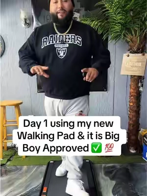 Getting your steps in just got easier with @Yagud ! Affordable & super convenient! Big boy approved  ✅ 💯🔥 #walkingpad #treadmill #getyourstepsin  