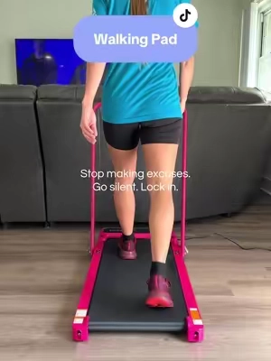 Replying to @Jess Pink AND foldable?! 💗 The walking pad that makes getting your steps in at home way easier! 👟✨ #WalkingPad #PinkWalkingPad #HomeFitness #TikTokShopStockUp #falldealsforyou 