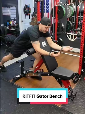 The RITFIT GATOR is built way heavier than a basic adjustable bench, with a 1600 lb capacity, multiple headrest and decline positions, and wheels so you can actually move it around your setup without fighting it. #TikTokShopCreatorPicks #TikTokShopCyberMonday #RITFIT #WeightBench #HomeGym
