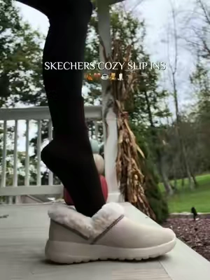 Skechers cozy slip ins ☕️🍂🤎🕯️#skechers #qvc @QVC, Inc 