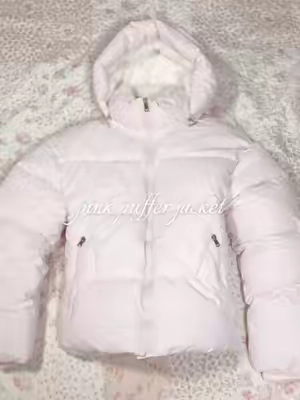 the perfect pink puffer jacket <3 #pufferjacket #wintercoat #jacket #pink #fashioninspo